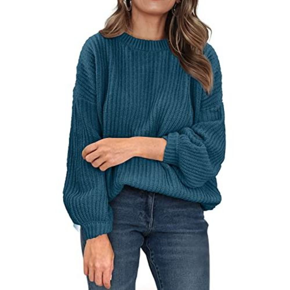 PRETTYGARDEN Women's Fashion Sweater Long Sleeve Casual Ribbed Knit Winter